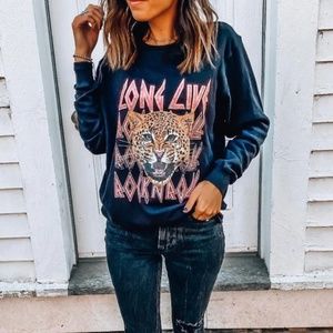 Long Live Rock & Roll Crew Neck Sweatshirt
